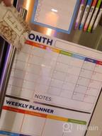картинка 1 прикреплена к отзыву Get Organized Every Day With Our 3-Piece Magnetic Whiteboard Calendar Set For Fridge - Monthly, Weekly, And Daily Planner With Grocery List, 5 Markers, And Eraser от Brad Dotson