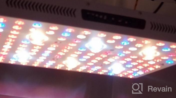 img 1 attached to Phlizon COB Series 2000W LED Plant Grow Light With Thermometer And Humidity Monitor, Adjustable Rope, Full Spectrum Double Switch For Indoor Plants Vegetables And Flowers review by Katie Chisholm