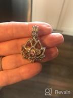 img 1 attached to 🌸 Hollow Lotus Flower Cremation Necklace: A Beautiful Memorial Urn Locket Jewelry for Ashes - Keepsake Necklace for Loved Ones review by Jake Hill