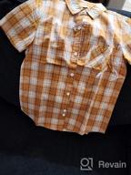 img 1 attached to Stylish and Durable: Tronjori Boys' Short Sleeve Button Down Woven Shirt review by Kevin Overturf