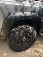 img 1 attached to Honhill Front & Rear Fender Flares For 2004-2014 Titan With Lockbox Black Pocket Rivet Style Wheel Eyebrow Protector review by Steve Rohde
