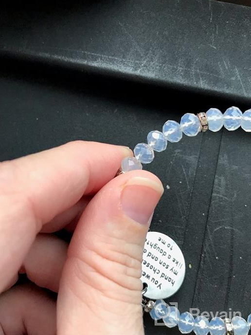 img 1 attached to 👩 FEELMEM Daughter-in-Law Bracelet: Hand-picked by My Son, Cherished Like a Daughter – Thoughtful Gift for Daughter-In-Law, Bangle Bracelet review by Mike Krzywicki