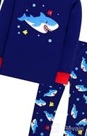 img 1 attached to Rocket Christmas Pajamas Set for Boys 🚀 and Girls - 4 Piece Sleepwear Pants Set review by Chris Durandis