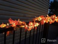 img 1 attached to Add A Touch Of Autumn With Lvydec'S 2 Pack Maple Leaf Fall Garlands - Perfect For Home Decor, Weddings, Parties And Thanksgiving review by Mike Donathan