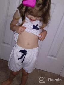 img 7 attached to Cute Summer Outfit for Little Boys: Mud Kingdom Star Tank Top and Shorts Set in White 3T