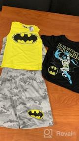 img 5 attached to Warner Bros. Batman and The Flash Superhero Short Sleeve T-Shirt, Tank Top, and Mesh Shorts Set for Justice League Boys