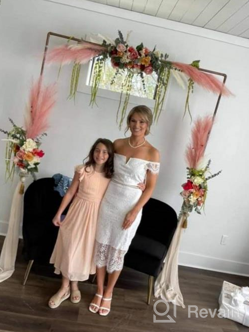 img 1 attached to Stunning Rose Chiffon Prom Party Dresses: Bridesmaid & Flower Girl Dresses Delighting all! review by Kerri Edwardz