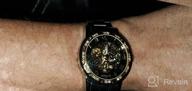 img 1 attached to Mechanical Hand-Winding Skeleton Watches For Men: A Classic, Fashionable Steampunk Dress Watch In Stainless Steel review by Wayne Burkett