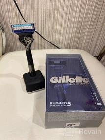 img 8 attached to 🪒 Gillette Fusion5 ProGlide FlexBall Razor Kit with Exclusive Chrome Premium Edition Handle and Gift Stand