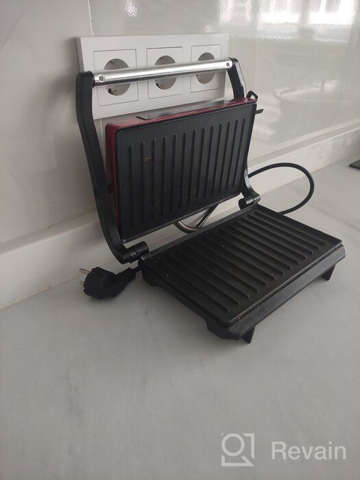 img 2 attached to Sandwich maker Kitfort KT-1609 Panini Maker, red review by Barbara Majewska ᠌