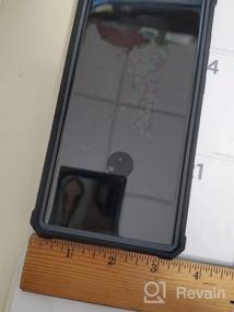 img 7 attached to Абсолютный защитный чехол для Samsung Galaxy S22 Ultra 5G — серия Poetic Guardian: испытание на падение с высоты 6 футов, встроенная защитная пленка для экрана, совместимость с идентификатором отпечатков пальцев, прочный чехол для всего корпуса фиолетового/прозрачного цвета
