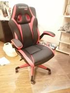 img 1 attached to Gaming chair Chairman GAME 15, upholstery: imitation leather, color: black/grey review by Agata Uchman ᠌