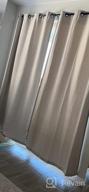 картинка 1 прикреплена к отзыву 84 Inch H.VERSAILTEX Linen Blackout Curtains - Thermal Insulated Primitive Textured Burlap Effect Window Drapes For Bedroom/Living Room (1 Panel, Beige) от Angela Murphy