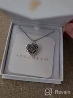 картинка 1 прикреплена к отзыву Soulmeet Sunflower Heart Locket Necklace - Personalized Sterling Silver/Gold Jewelry That Holds Photos, Keeping Your Loved Ones Close от Sammy Suratno