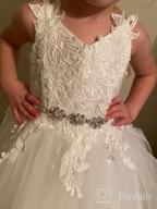 img 1 attached to Stunning Miama Straps: Perfect for Wedding Flower Girls' Bridesmaid Clothing review by Bill Martinson