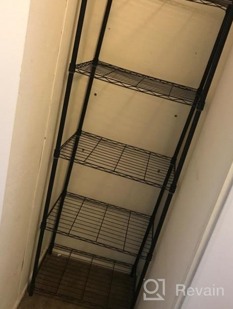 img 1 attached to Grey 6-Tier Wire Shelving Unit With 6 Shelves For Durable Pantry, Closet, Kitchen, And Laundry Organization - HOMEFORT Metal Storage Rack Organizer review by Gabe Ries