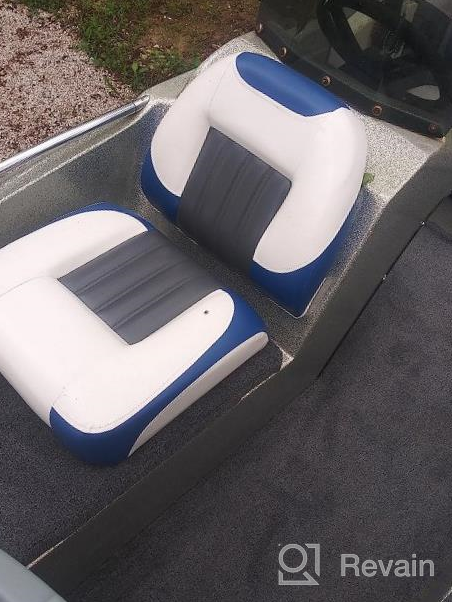 img 1 attached to XGEAR Deluxe Low/High Back Boat Seat, Fold-Down Fishing Boat Seat review by Justin Malkowski