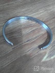 img 5 attached to Beautifully Inspiring Bracelets For Women And Teen Girls - Perfect Birthday And Friendship Gifts With Engraved Quotes And Messages