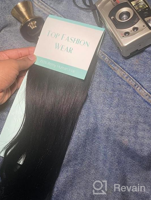 img 1 attached to Yaki Straight Tape In Hair Extensions Human Hair 40 PCS Light Yaki Tape In Hair Extensions Human Hair Black Women 100% Human Hair Double Sided Seamless PU Tape In Hair Extensions 18 Inch review by Mia Parks