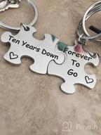 img 1 attached to Long Distance Love: Couples Puzzle Keychains for Romantic Boyfriend Birthday Gift and Long Distance Relationships review by Anden Turn