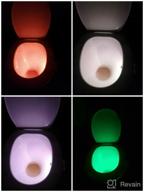img 3 attached to Enhance Your Bathroom Experience with the Toilet Night Light - Motion Activated LED Night Light in 8 Colors review by o Bnh ᠌