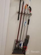 img 1 attached to ONMIER Wall Mounted Mop And Broom Holder - 5 Positions & 6 Hooks For Garden, Garage Storage review by Jose Smith