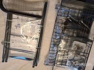 img 1 attached to 2-Tier Stainless Steel Over The Sink Dish Drying Rack W/ Utensil Holder - HOWDIA Kitchen Counter Drainer review by Ivan Gee