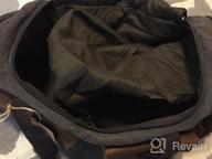 img 1 attached to Oversized Genuine Leather Weekend Bag: Kemy'S Canvas Duffle For Men & Women review by Paige Havens