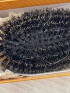 img 1 attached to Revitalize Fine Hair With Belula'S 100% Boar Bristle Brush Set – Includes Wooden Comb, Travel Bag And Spa Headband! review by Richard Basque