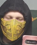 img 1 attached to Resin Mortal Kombat Masks - Halloween Costume Accessories For Scorpion, Smoke, Jade, Sub-Zero, Kabal, And Saibot (Scorpion 2021 A) review by Jerome Turner