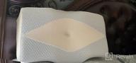 img 1 attached to Cooling Memory Foam Contour Pillow By Mkicesky - Orthopedic Cervical Pillow For Neck And Shoulder Pain Relief, Ideal For Side, Back, And Stomach Sleepers [U.S. Patent] review by Jason Wesley