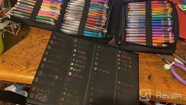 img 1 attached to 🖍️ Complete 160-Color Artist Gel Pen Set: 36 Glitter, 12 Metallic, 12 Pastel, 9 Neon, 6 Rainbow, 5 Standard + 80 Refills - Ideal for Adult Coloring Books, Craft, Doodling, Drawing review by Darryl Montagna