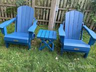 img 1 attached to Weather-Resistant Folding Adirondack Chair - Perfect For Patio, Deck, Garden & Lawn Seating - Green review by Shelia Thomas