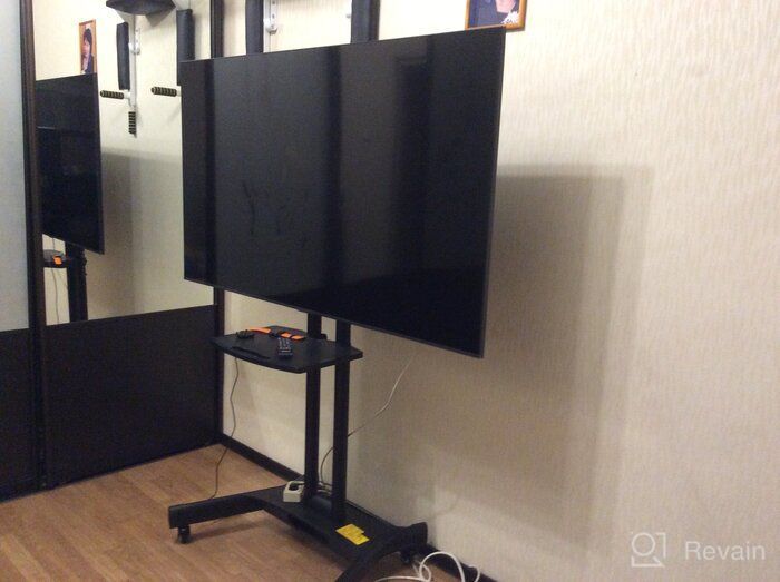 img 2 attached to 📺 Universal Swivel TV Stand - Adjustable Pedestal Mount for 27-55 inch LCD LED Plasma Flat Screens review by Amar Amar ᠌