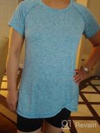 img 1 attached to Women'S Raglan Sleeve Round Neck Yoga Shirt - Irregular Hem - M-3XL review by Brenda Perry
