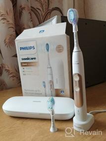 img 5 attached to Black Philips Sonicare HX9690/05 ExpertClean 7500 Bluetooth Rechargeable Electric Power Toothbrush