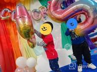 img 1 attached to 40 Inch Large Reusable Foil Number Balloons For 1St, 2Nd, 10Th, 12Th, 20Th, 21St & 22Nd Birthday Decorations - Blue review by Josh Cox