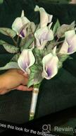 img 1 attached to 20Pcs Lifelike Artificial Calla Lily Flowers Purple For DIY Bridal Bouquet Centerpieces - Veryhome Home Decor (Purple White) review by Mike Hicks