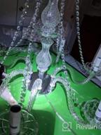 картинка 1 прикреплена к отзыву Saint Mossi Chandelier Modern K9 Crystal Chandelier Lighting, Clear Crystal Ceiling Light Fixture Pendant Lamp For Dining Room Bathroom Bedroom Livingroom With 6-Light от Eric Salem