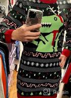 img 1 attached to Glamaker Women Cute Ugly Christmas Oversized Sweater Dress Pullover Holiday Sweater review by Kayla Bartlett