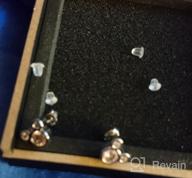 img 1 attached to Stylish 925 Silver Sparkling Mini Mouse Stud Earrings with Cubic Zirconia – Perfect Women's Gift review by Tim Wilske