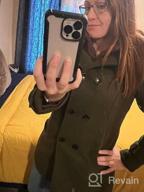img 1 attached to Warm Hooded Double Breasted Wool Pea Coat Trench Jacket For Women By Tanming review by Natalie Lee