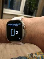 img 1 attached to Apple Watch Ultra 49mm Titanium Case Cellular Smart Watch, Titanium/Blue-gray Trail Loop review by Mateusz Daczka ᠌