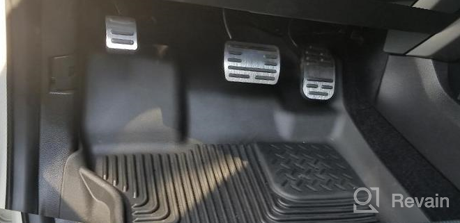 img 1 attached to Upgrade Your Ford F150 2015-2018 / Ford Raptor 2017-2018 With Jaronx No-Drill Pedal Covers - Aluminum Alloy Anti-Slip Gas & Break Pedal Pad Set For Improved Acceleration And Safety review by Shane Loredo