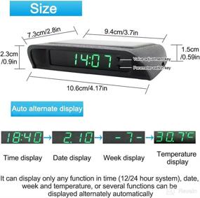 img 2 attached to Kakalote Powered Luminous Temperature Dashboard