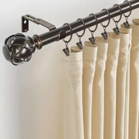 img 3 attached to Upgrade Your Curtains With KAMANINA 14 Pack Heavy Duty Bronze Curtain Rings And Clips