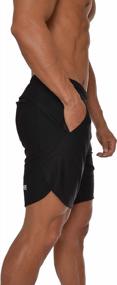 img 2 attached to YoungLA Men'S Running Shorts: Powerlifting Athletic Gym Workout - Size S Black