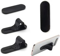 📱 universal handheld finger strap loop holder for iphone samsung smartphone kindle tablet car vent holder - fourplusone cell phone grip logo