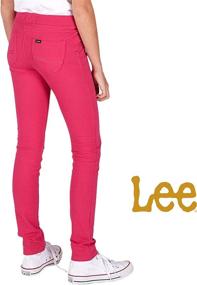 img 3 attached to 👖 LEE Stylish Jeggings with Elastic Pockets for Girls' Clothing, Pants & Capris