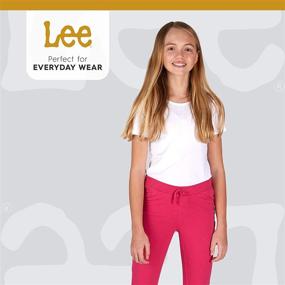 img 1 attached to 👖 LEE Stylish Jeggings with Elastic Pockets for Girls' Clothing, Pants & Capris